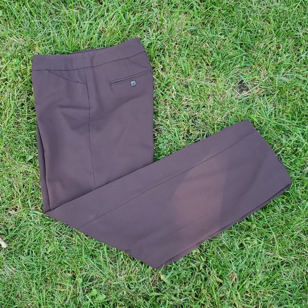 ALFANI ▪︎ Chocolate Wide Leg Dress Pants, (10)EUC